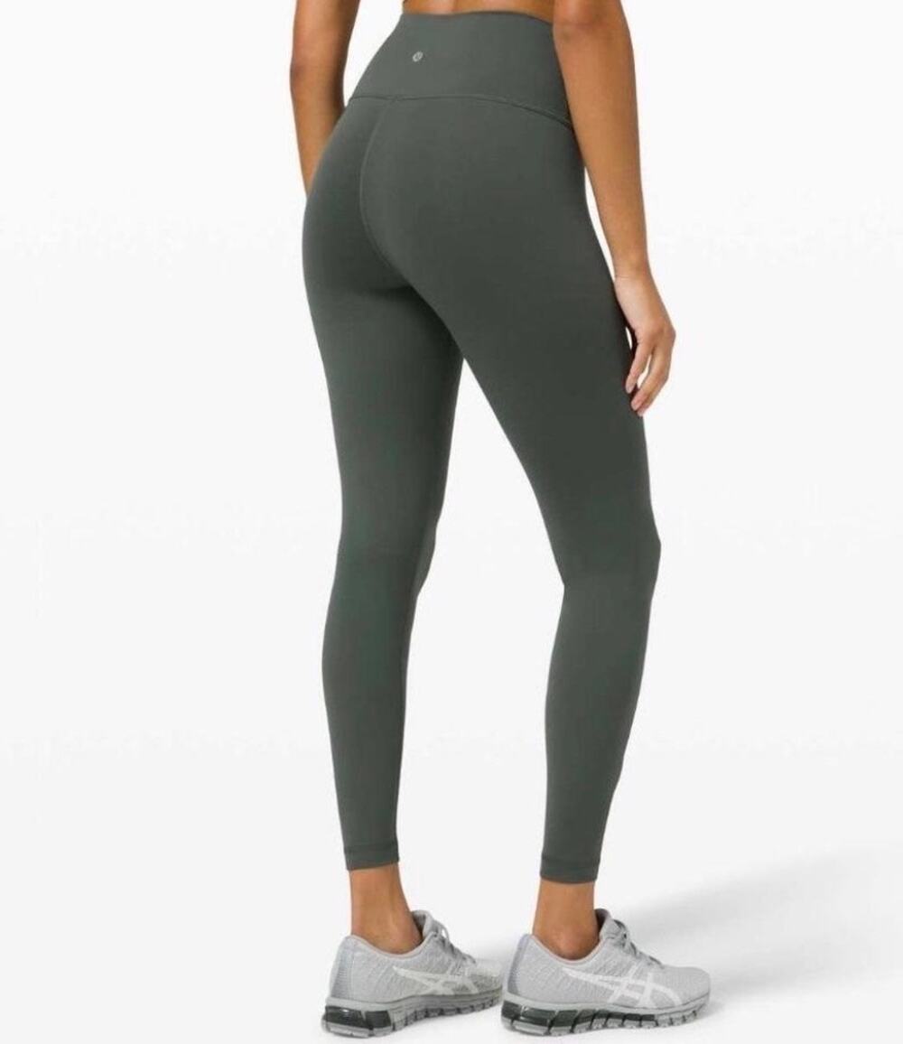 Lululemon Wunder Train High Rise 25” Leggings size 6 Sage Green